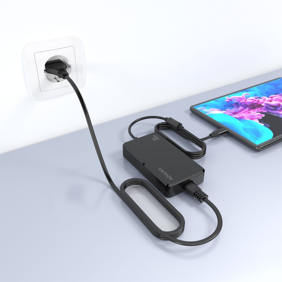 Powerbank Aisens ASCH-1PD100D070-BK 100 W