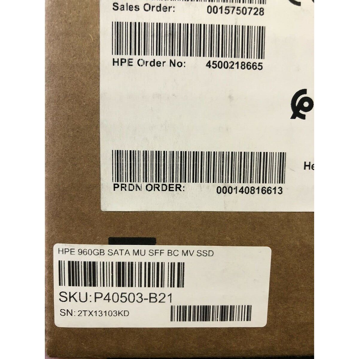 Hard Disk HPE P40503-B21 960 GB SSD
