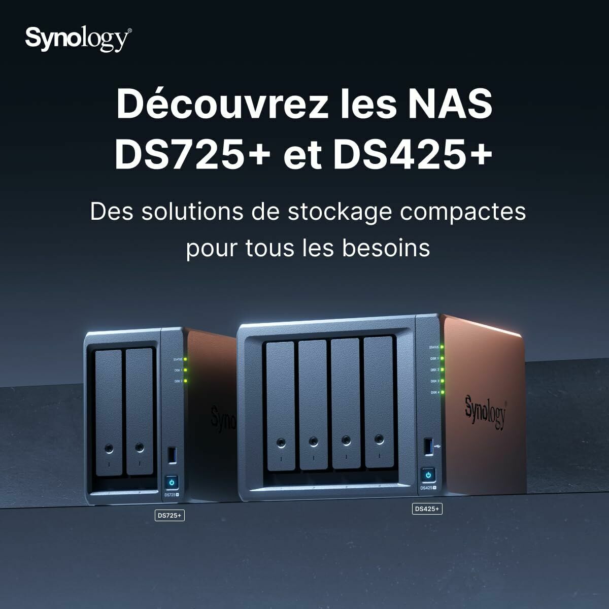 Stocare în Rețea NAS Synology DS725+ Negru AMD Ryzen R1600