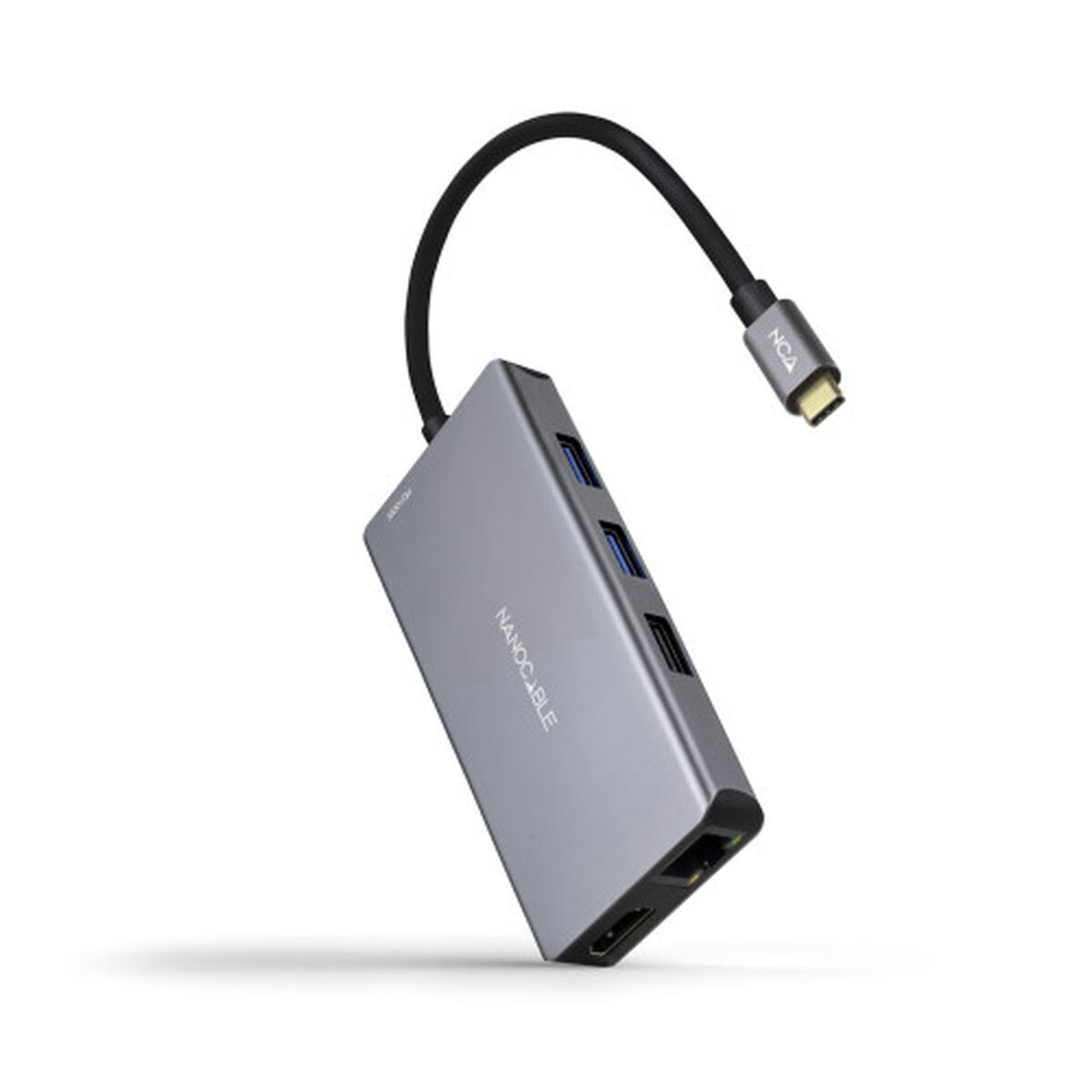 Hub USB NANOCABLE 10.16.1009 Gri 100 W 50 W