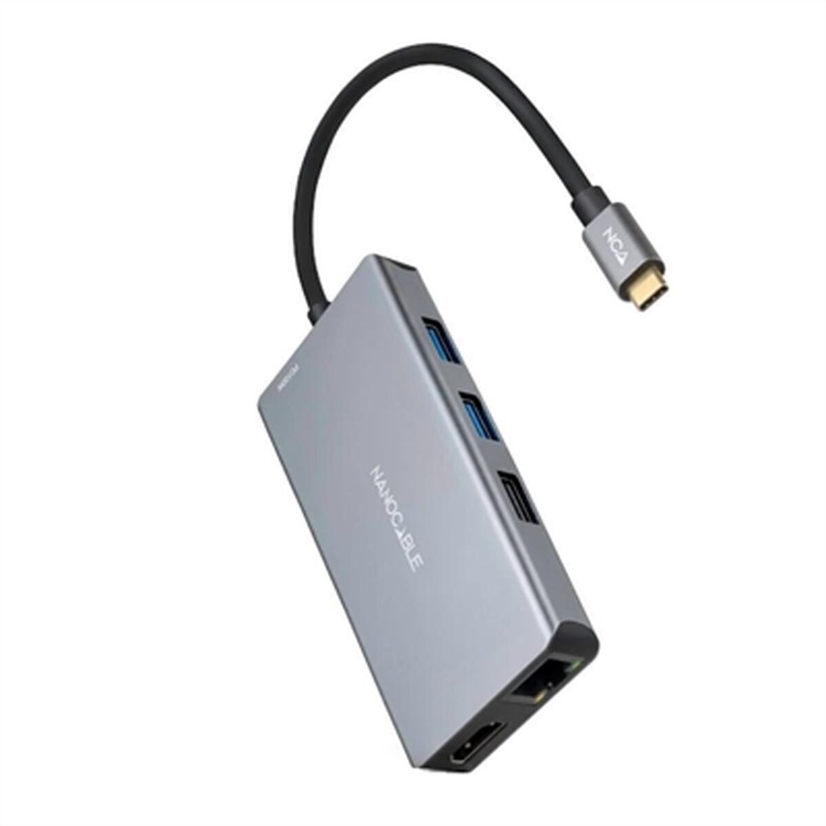 Hub USB NANOCABLE 10.16.1009 Gri 100 W 50 W