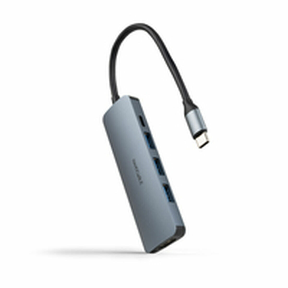 Hub USB NANOCABLE Nanocable Hub USB-C 3xUSB-A+HDMI+USB-C PD Gri 100 W 50 W