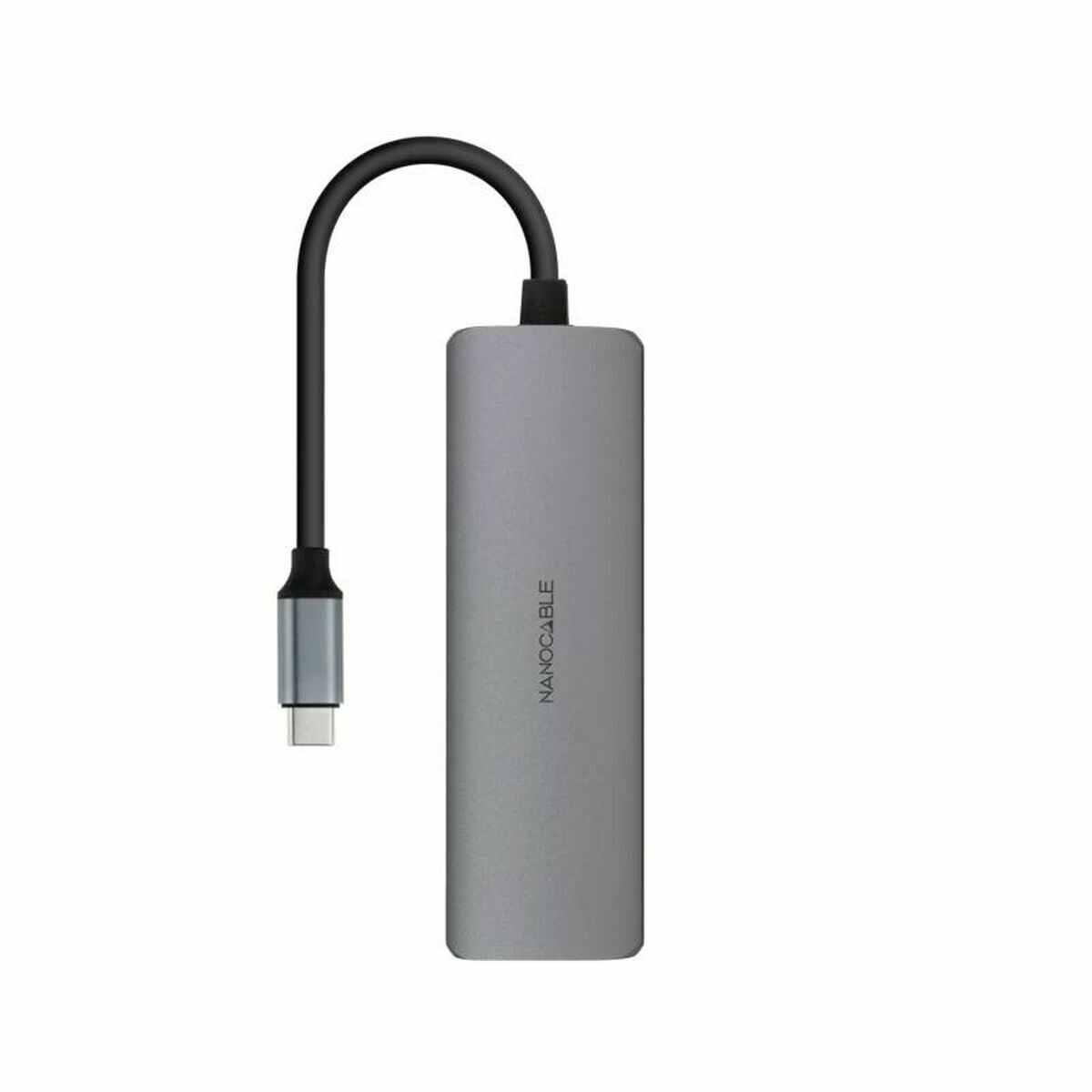 Hub USB NANOCABLE Nanocable Hub USB-C 3xUSB-A+HDMI+USB-C PD Gri 100 W 50 W