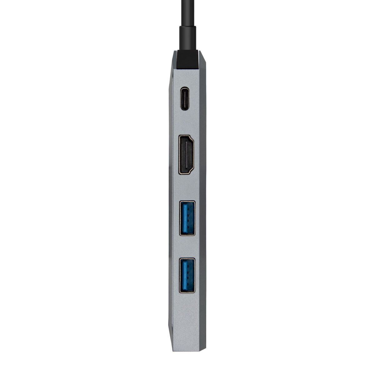 Hub USB-C Aisens ASUC-5P003-GR Negru Gri 100 W