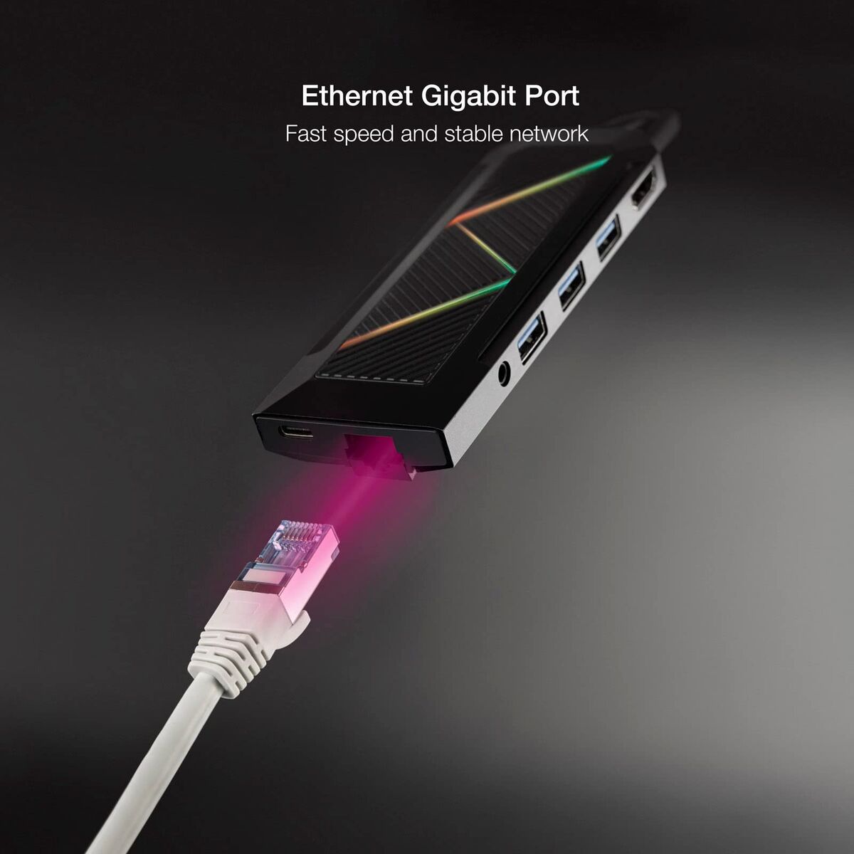 Hub USB-C NANOCABLE 10.16.0901 Negru 100 W