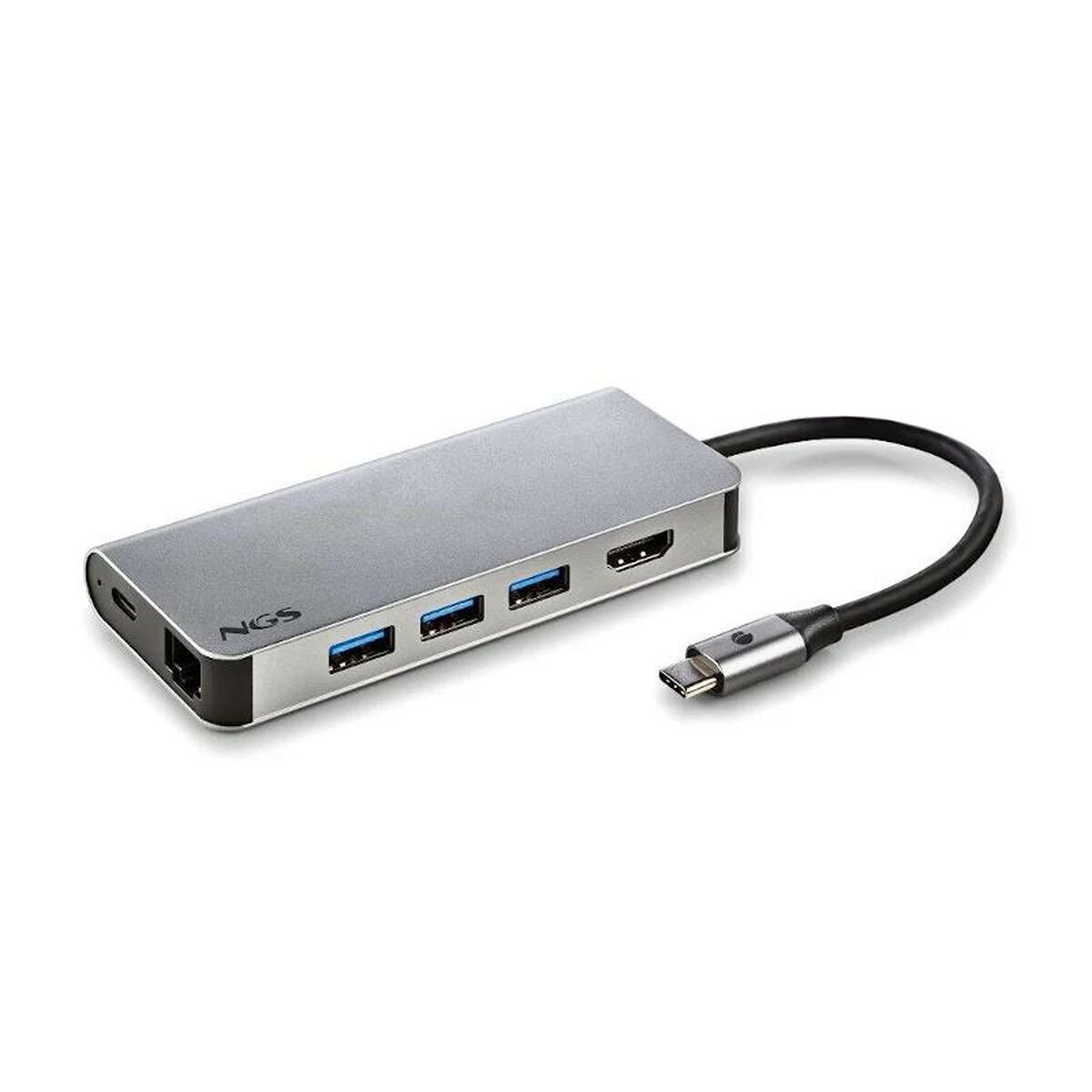 Hub USB NGS WONDER DOCK 8 Argintiu