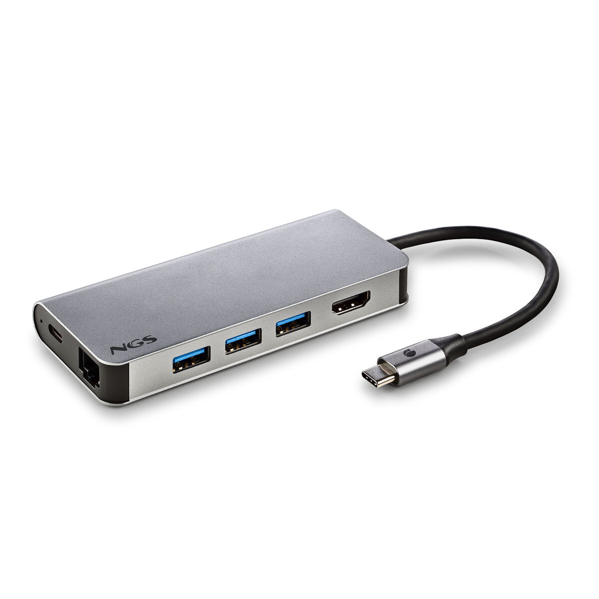Hub USB NGS WONDER DOCK 8 Argintiu