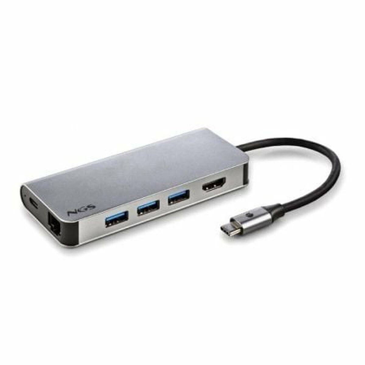 Hub USB NGS WONDER DOCK 8 Argintiu
