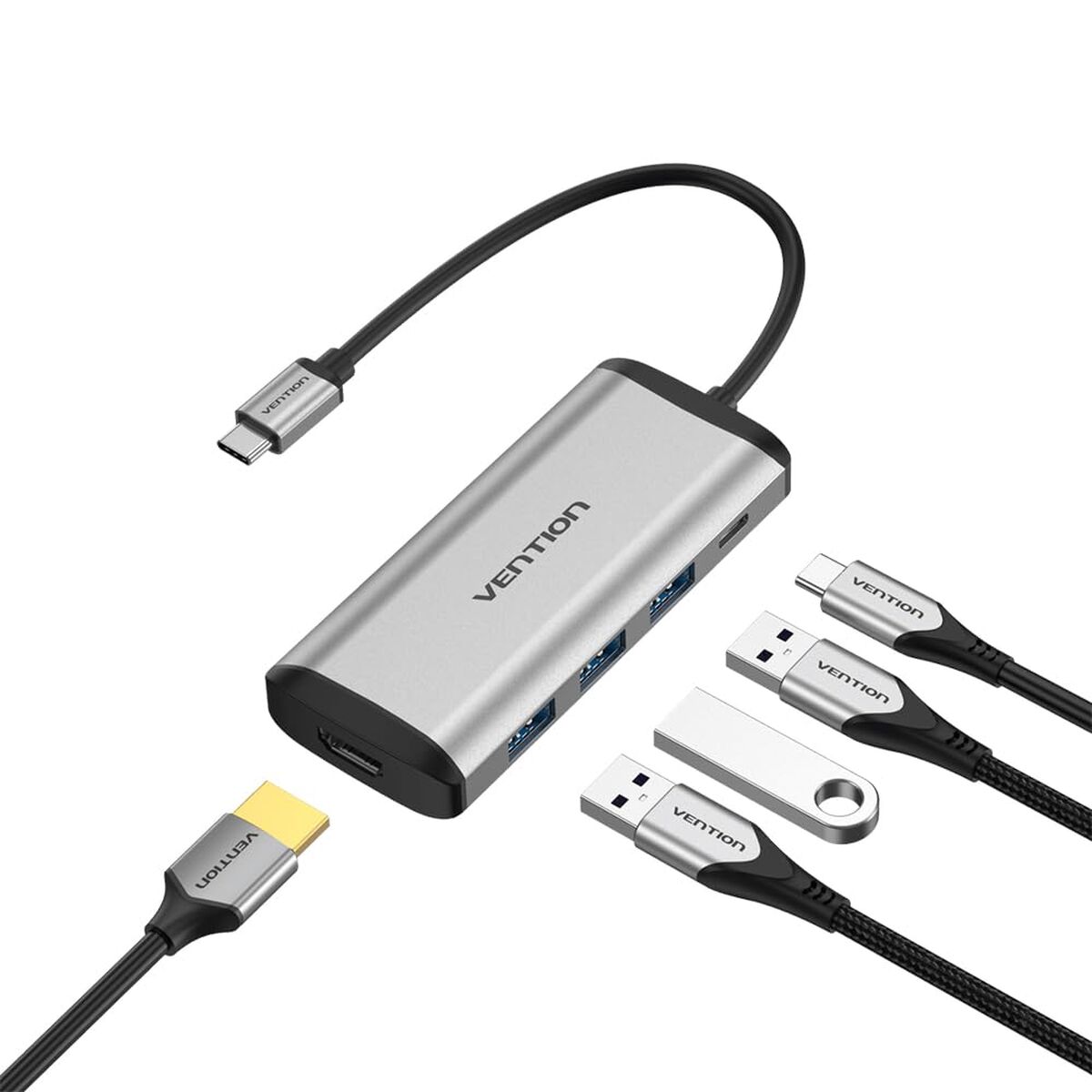 Hub USB Vention CNBHB Gri