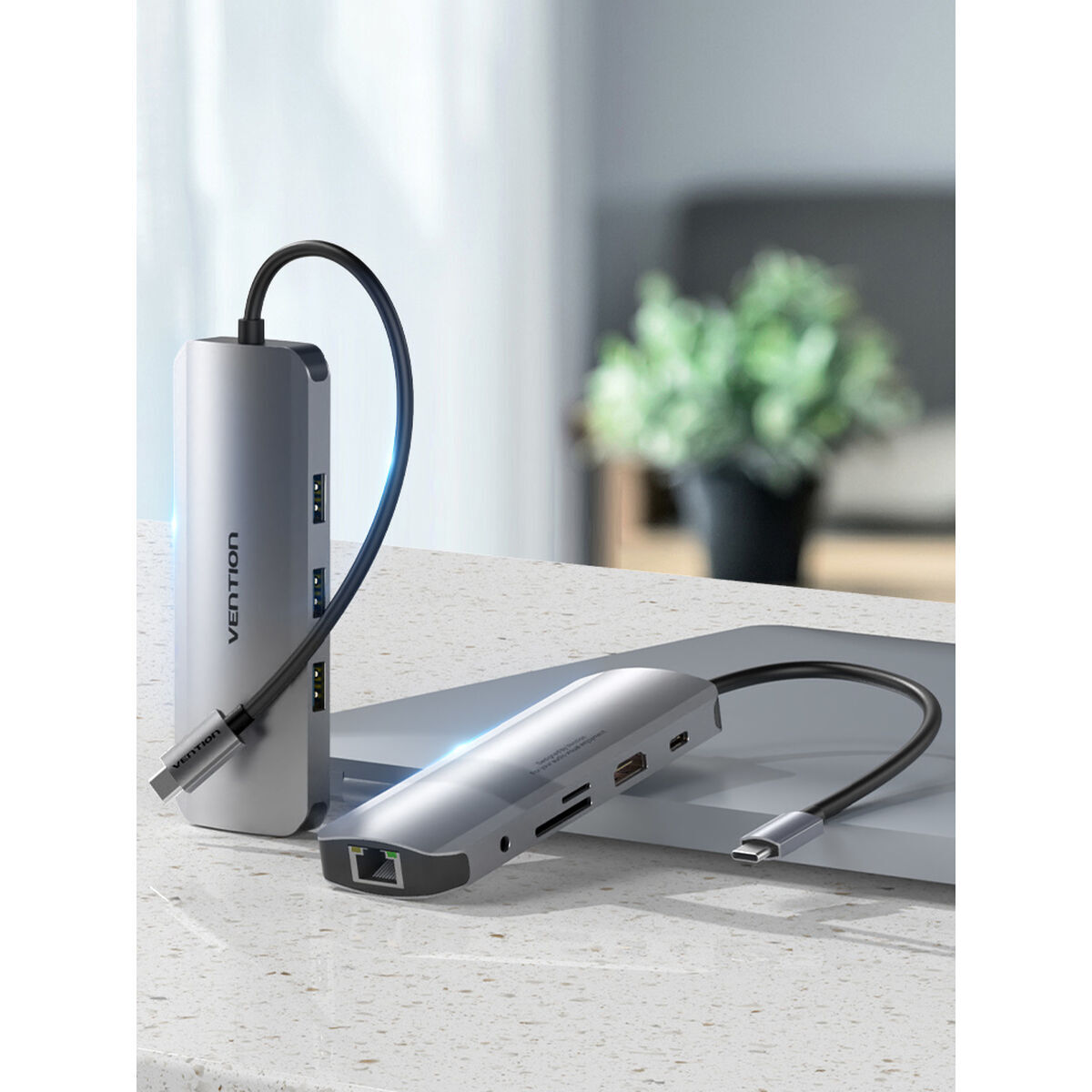 Hub USB-C Vention TOLHB Argintiu 100 W