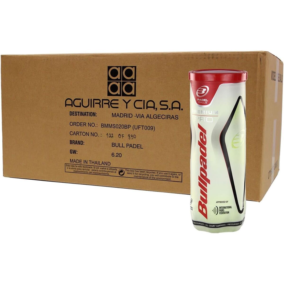 Mingi de Padel Bullpadel Premium Pro 72 Unități