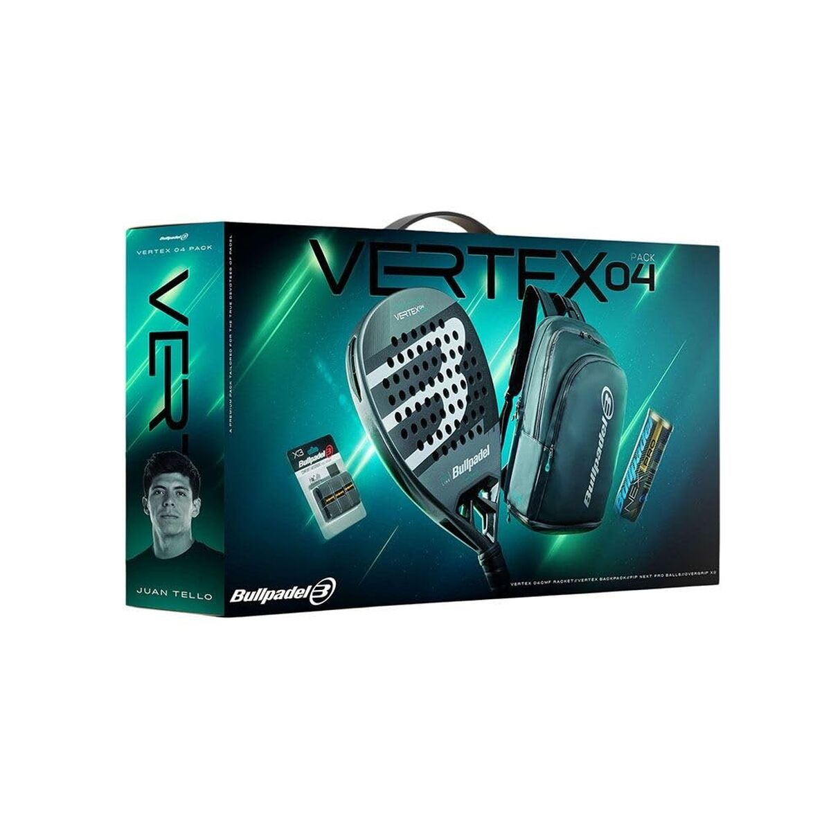 Paletă de Padel Bullpadel Vertex 04 Comfort Pro Line 2026 Negru Fibră de carbon