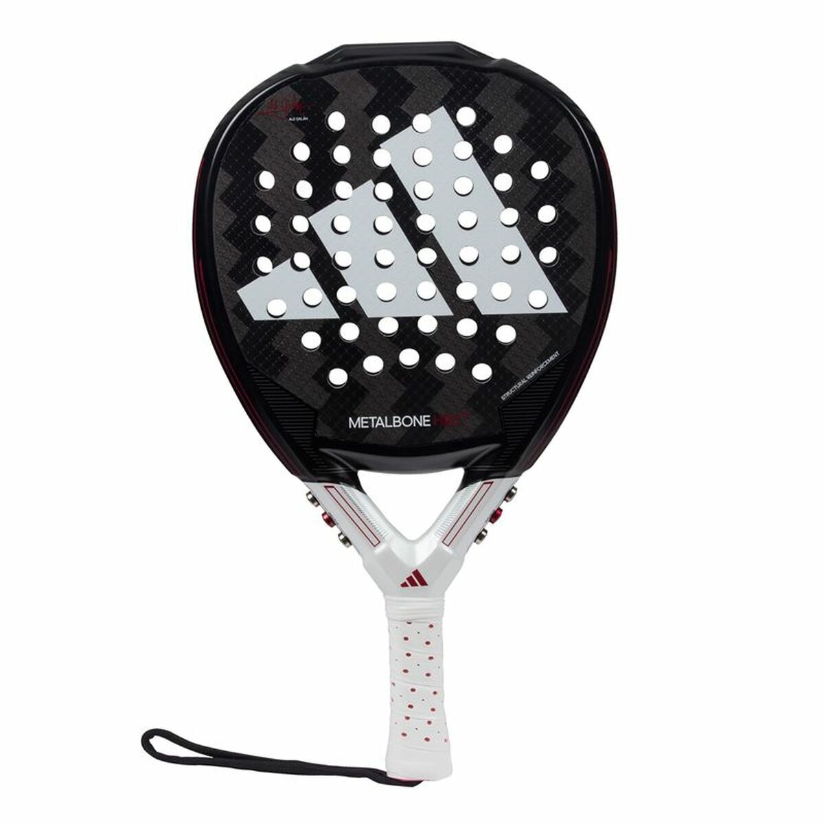 Paletă de Padel Adidas Metalbone HRD+ 2024/ Negra y Blanca (Ale Galan) Negru