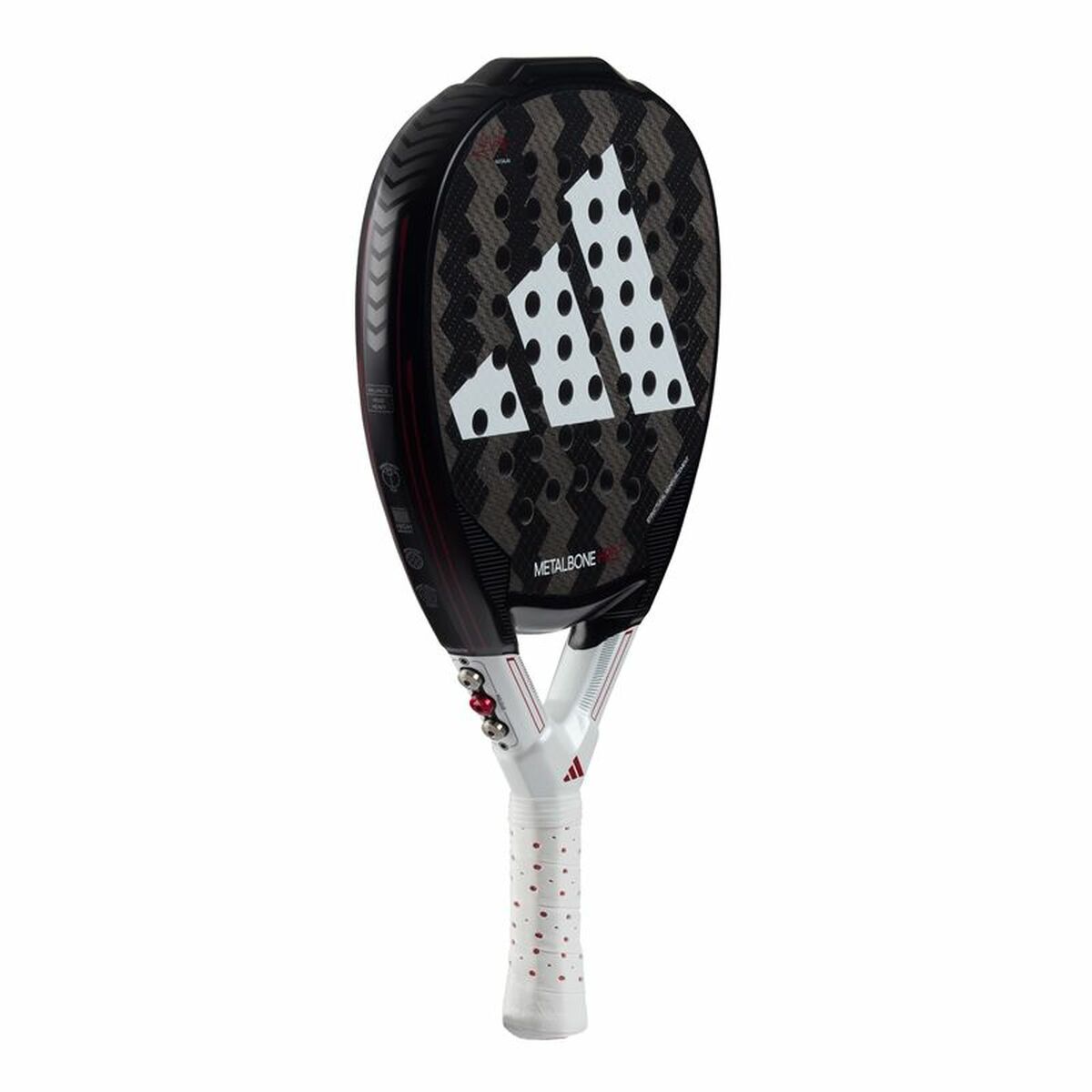 Paletă de Padel Adidas Metalbone HRD+ 2024/ Negra y Blanca (Ale Galan) Negru