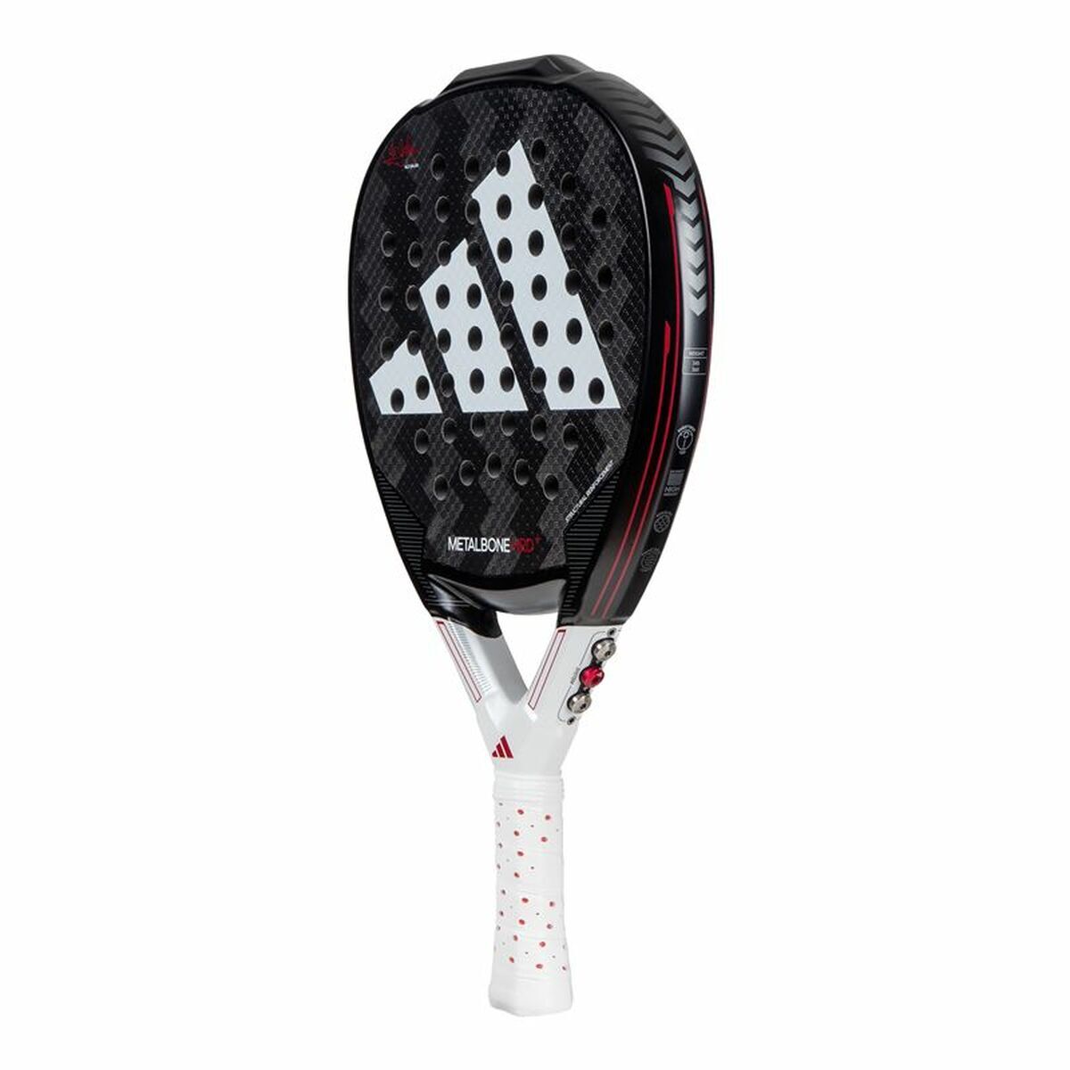 Paletă de Padel Adidas Metalbone HRD+ 2024/ Negra y Blanca (Ale Galan) Negru