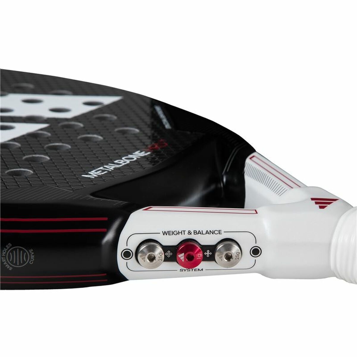Paletă de Padel Adidas Metalbone HRD+ 2024/ Negra y Blanca (Ale Galan) Negru
