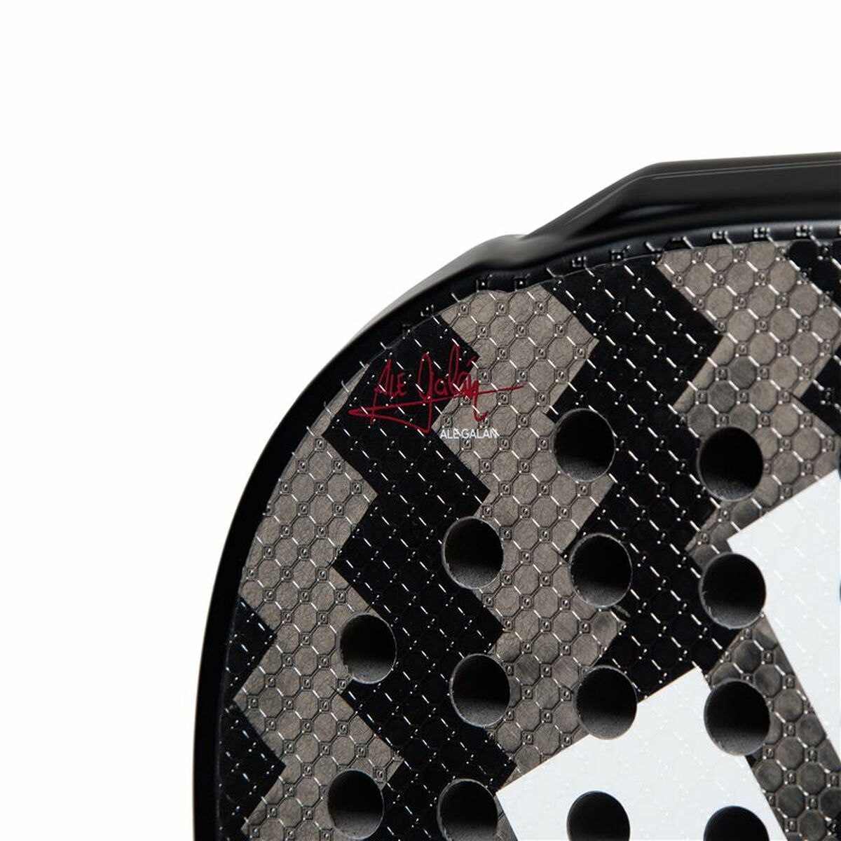 Paletă de Padel Adidas Metalbone HRD+ 2024/ Negra y Blanca (Ale Galan) Negru
