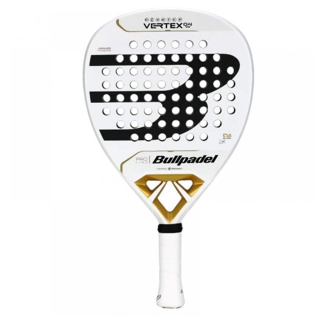 Paletă de Padel Bullpadel Alb Fibră de carbon Cărbune EVA