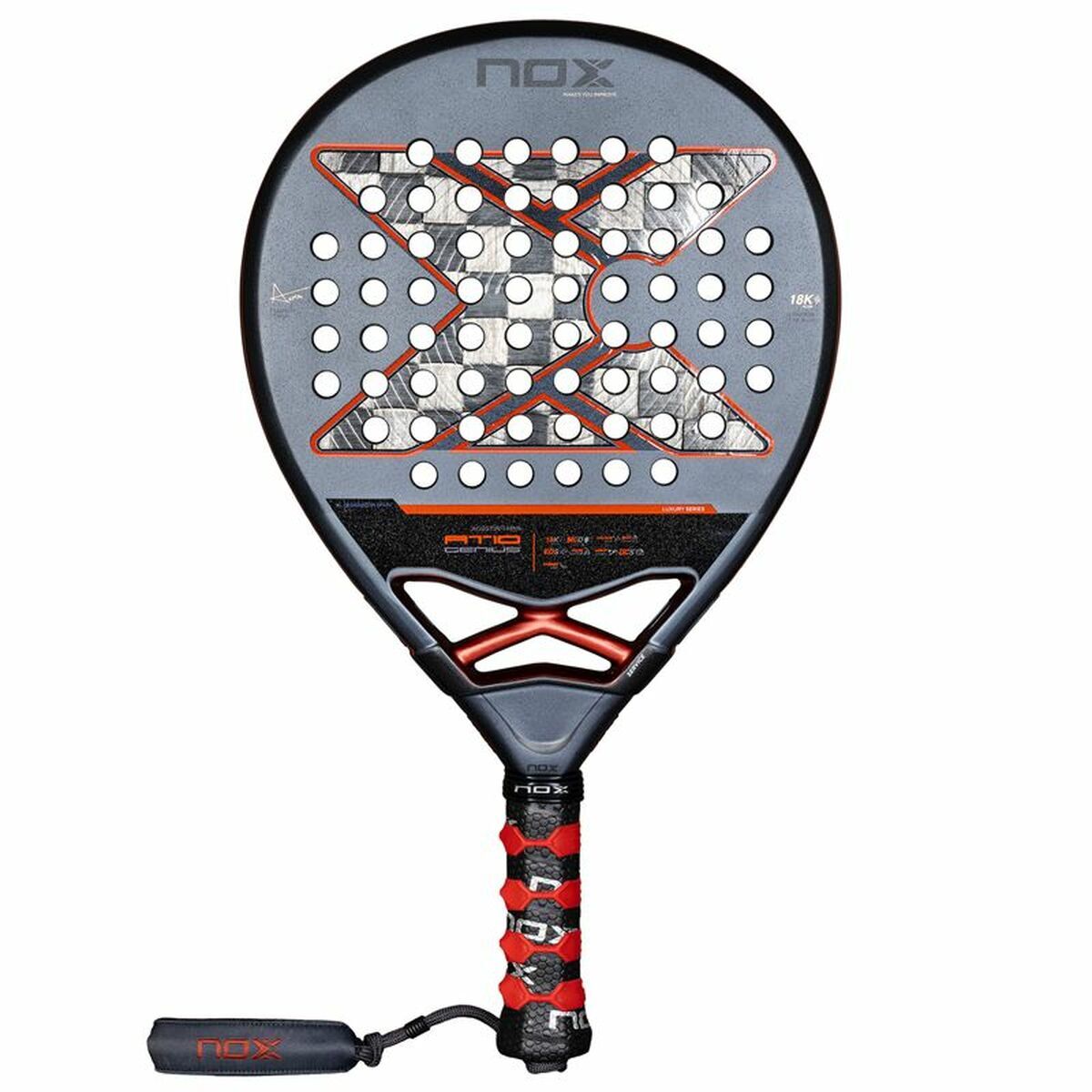 Paletă de Padel Nox Nox AT10 Genius 18K Negru Cărbune