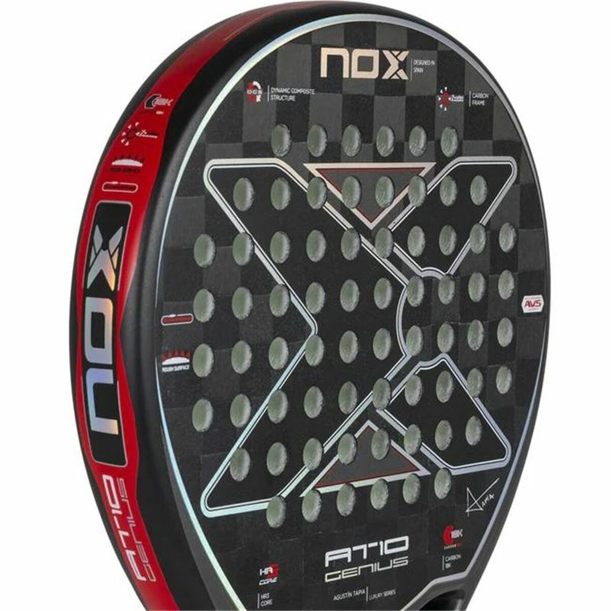Paletă de Padel Nox T10 Genius 18K By Agustin Tapia Negru