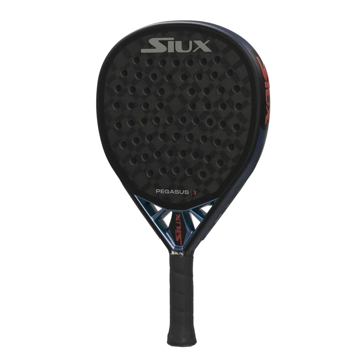 Paletă de Padel Siux Pegasus 3 2025 Albastru Negru Fibră de carbon Cărbune