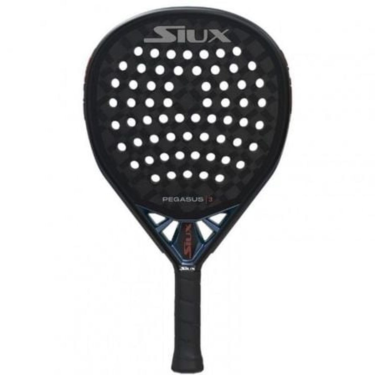 Paletă de Padel Siux Pegasus 3 2025 Albastru Negru Fibră de carbon Cărbune
