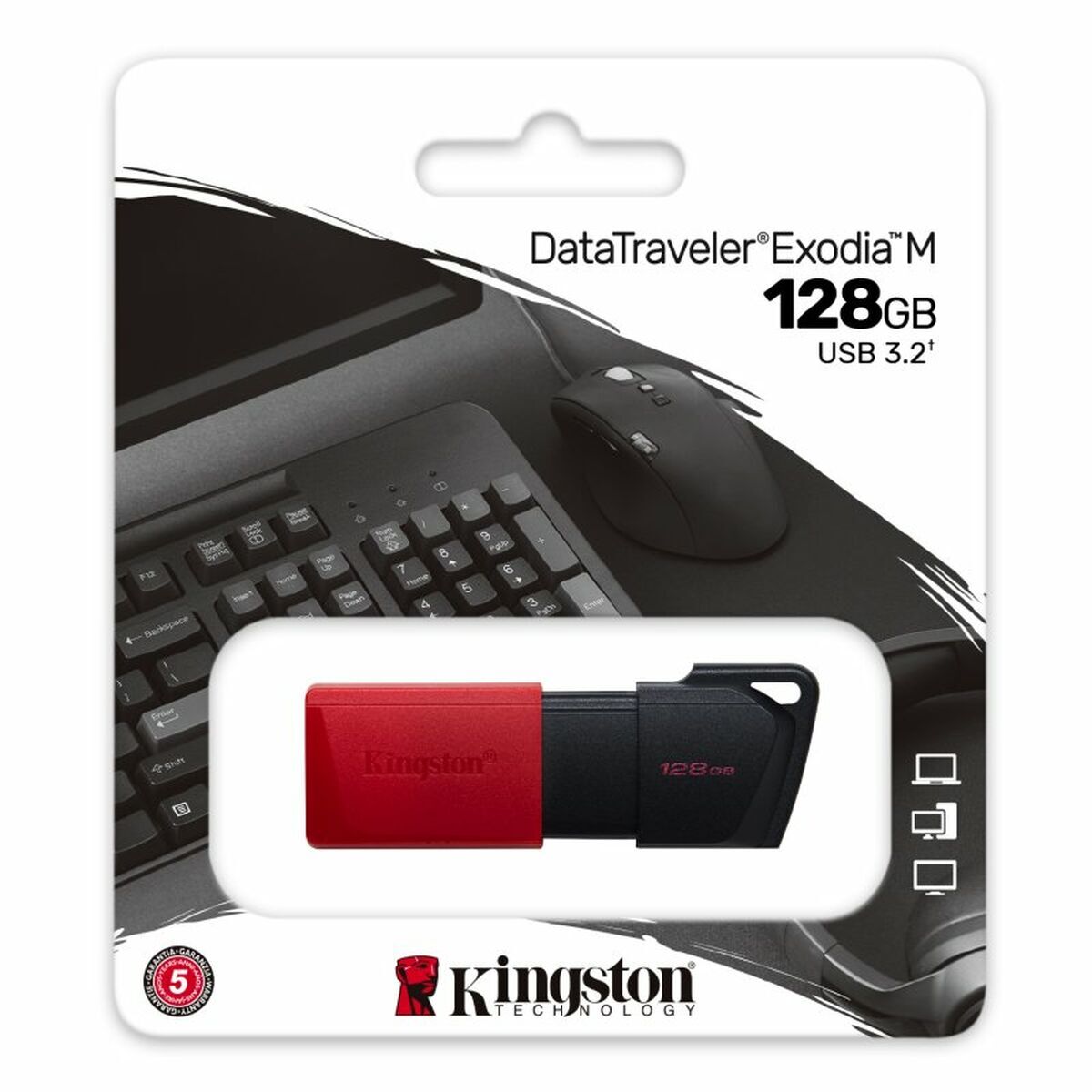 Memorie USB Kingston Exodia M Negru 128 GB