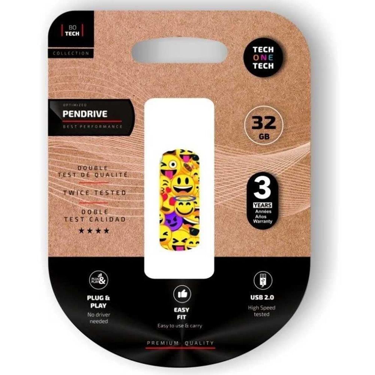 Memorie USB Tech One Tech Emoji collage Multicolor 32 GB