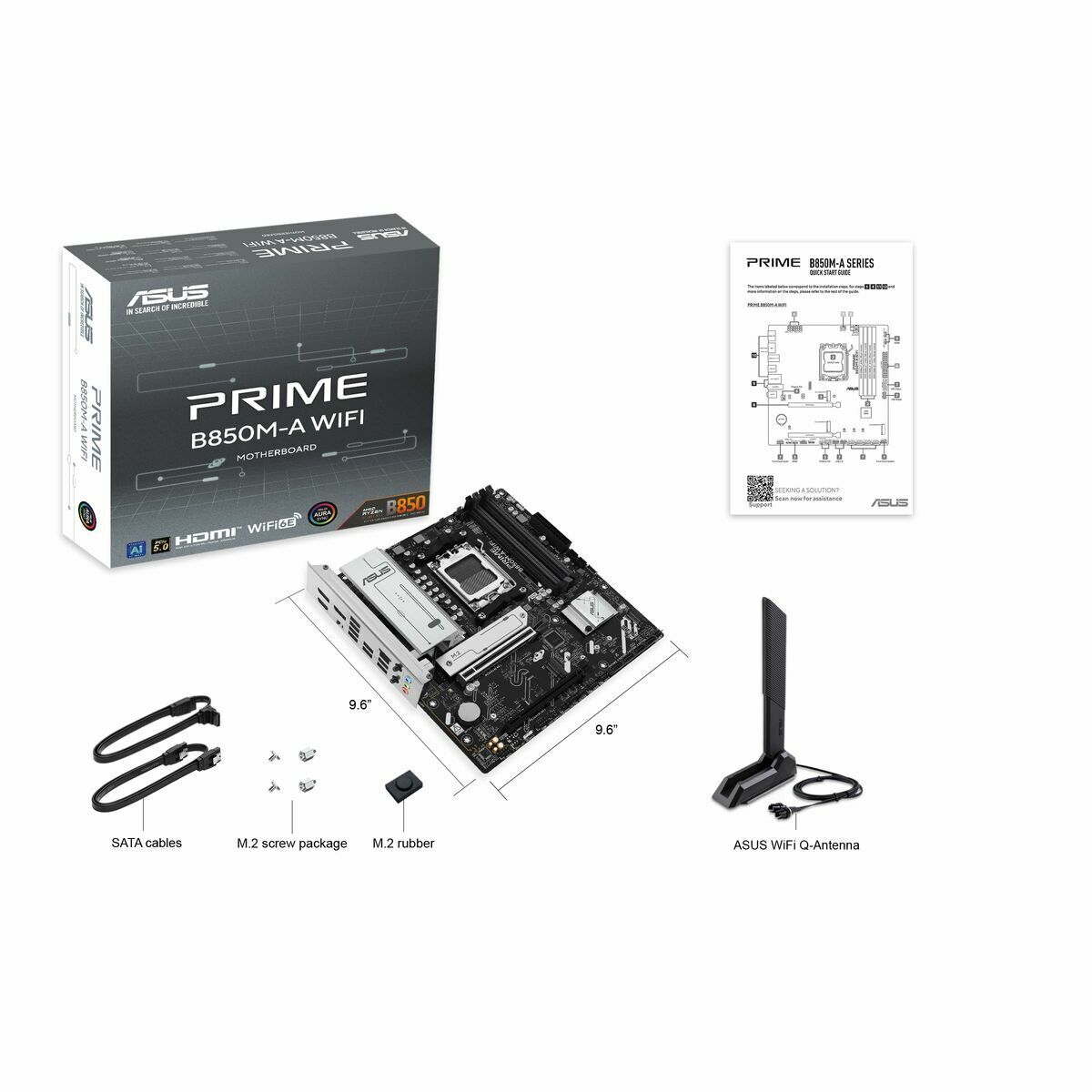 Placă de Bază Asus PRIME B850M A WIFI AMD AM5 AMD