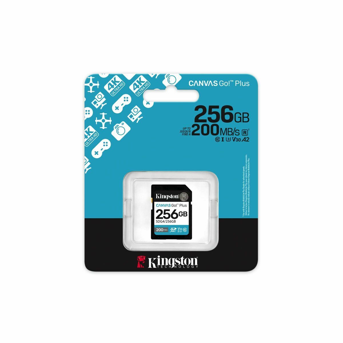 Card de Memorie Micro SD cu Adaptor Kingston SDG4/256GB 256 GB