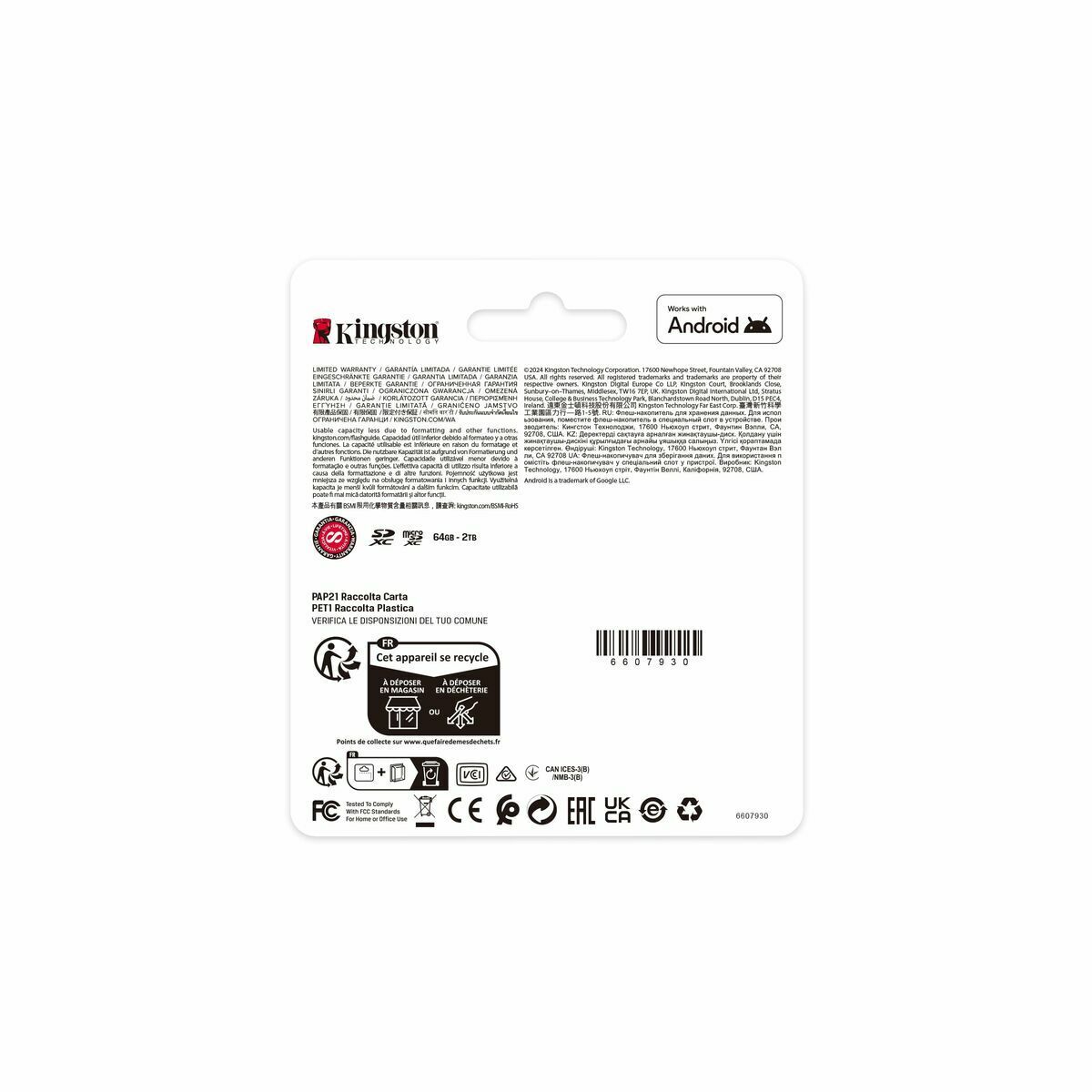 Card de Memorie Micro SD cu Adaptor Kingston SDCS3/128GBSP 128 GB