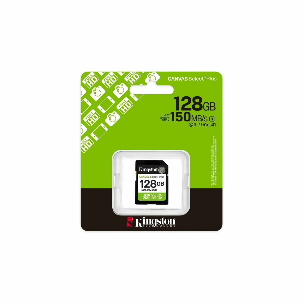 Card de Memorie Micro SD cu Adaptor Kingston Canvas Select Plus Gen3 128 GB