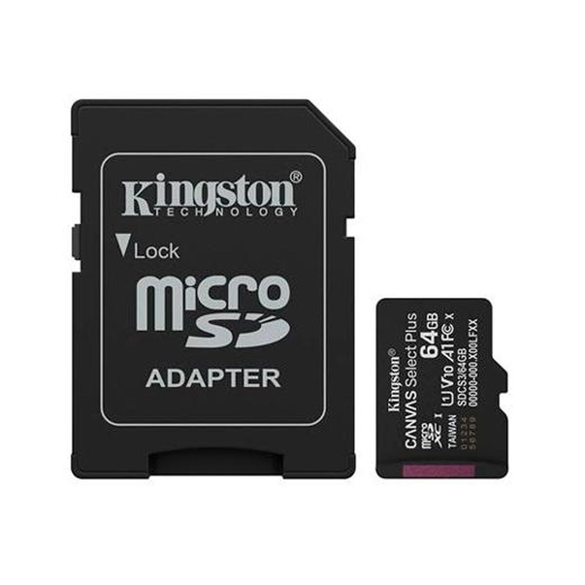 Card de Memorie Micro SD cu Adaptor Kingston SDCS3/64GB 64 GB