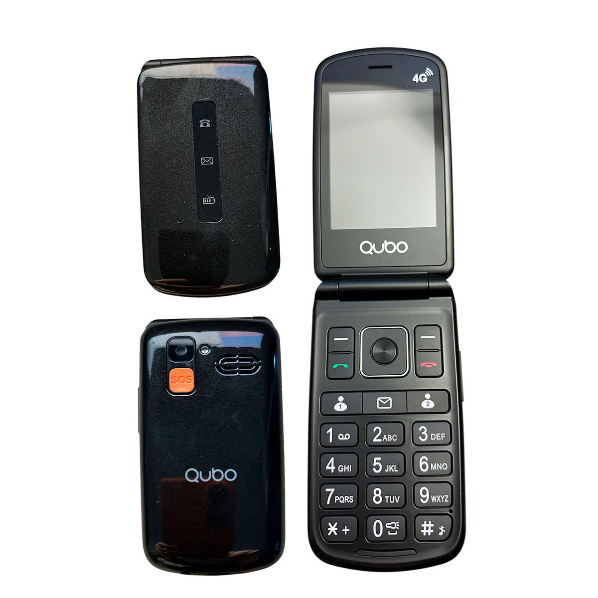 Telefon Mobil pentru Persoane Vârstnice Qubo P-210NW 4G Single Core 128 GB Negru