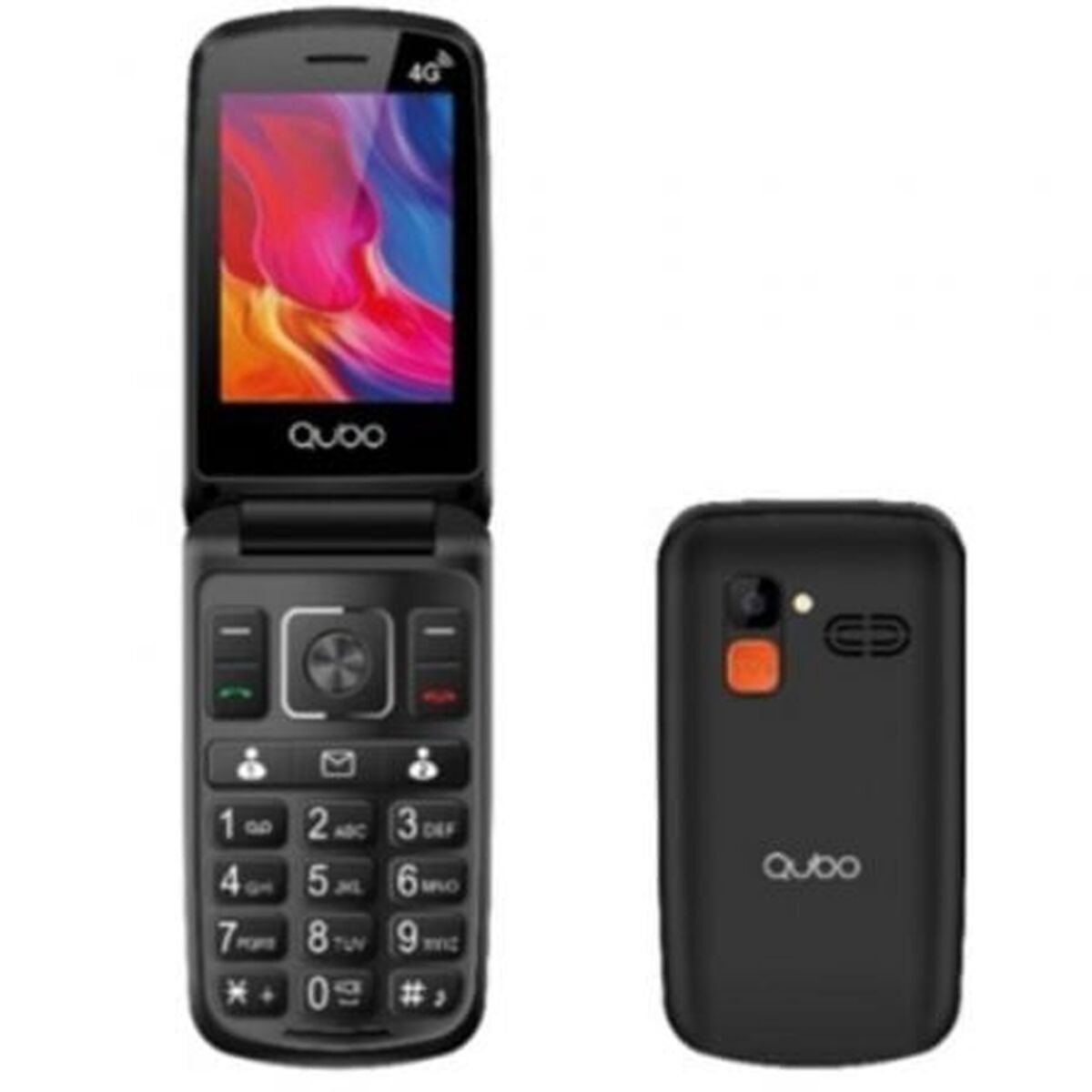 Telefon Mobil pentru Persoane Vârstnice Qubo P-210NW 4G Single Core 128 GB Negru