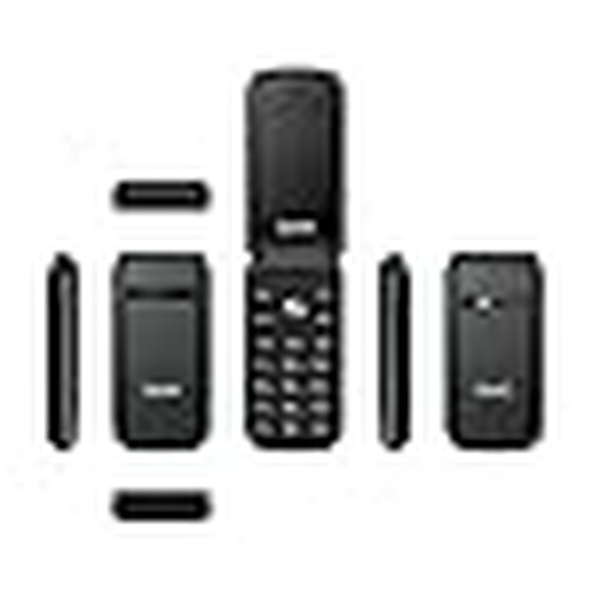 Telefon Mobil pentru Persoane Vârstnice Qubo X-209 4G 2.4" 32 MB Negru