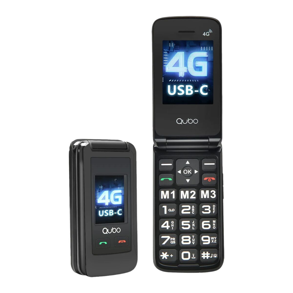 Telefon Mobil pentru Persoane Vârstnice Qubo Qubo X-247 2,4” QVGA