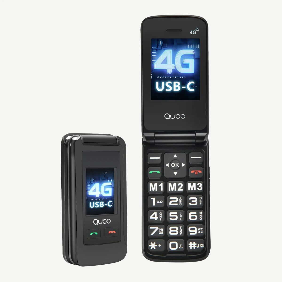 Telefon Mobil pentru Persoane Vârstnice Qubo Qubo X-247 2,4” QVGA