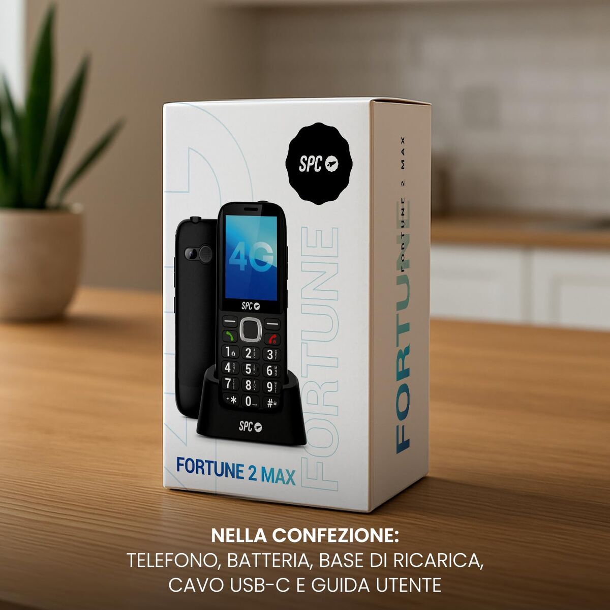Telefon Mobil pentru Persoane Vârstnice SPC 2344N Negru 64 GB 2.4"