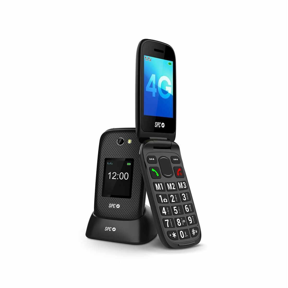 Telefon Mobil pentru Persoane Vârstnice SPC 2337N Negru 128 GB 128 MB 2,8"