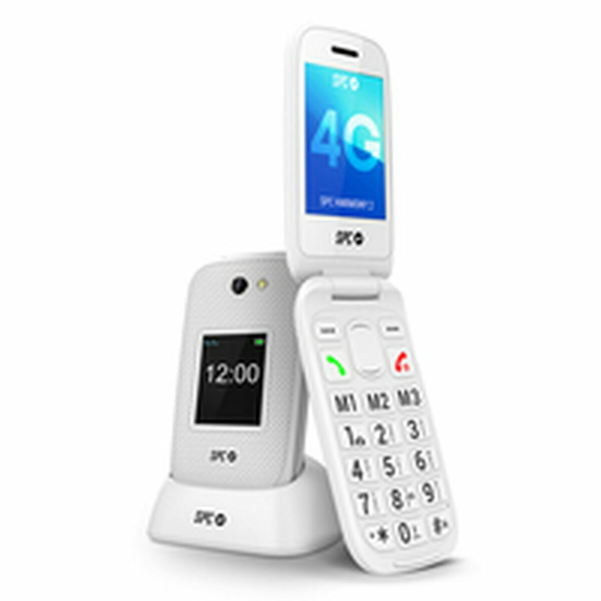 Telefon Mobil pentru Persoane Vârstnice SPC 2337B Alb 128 GB 128 MB 2,8"