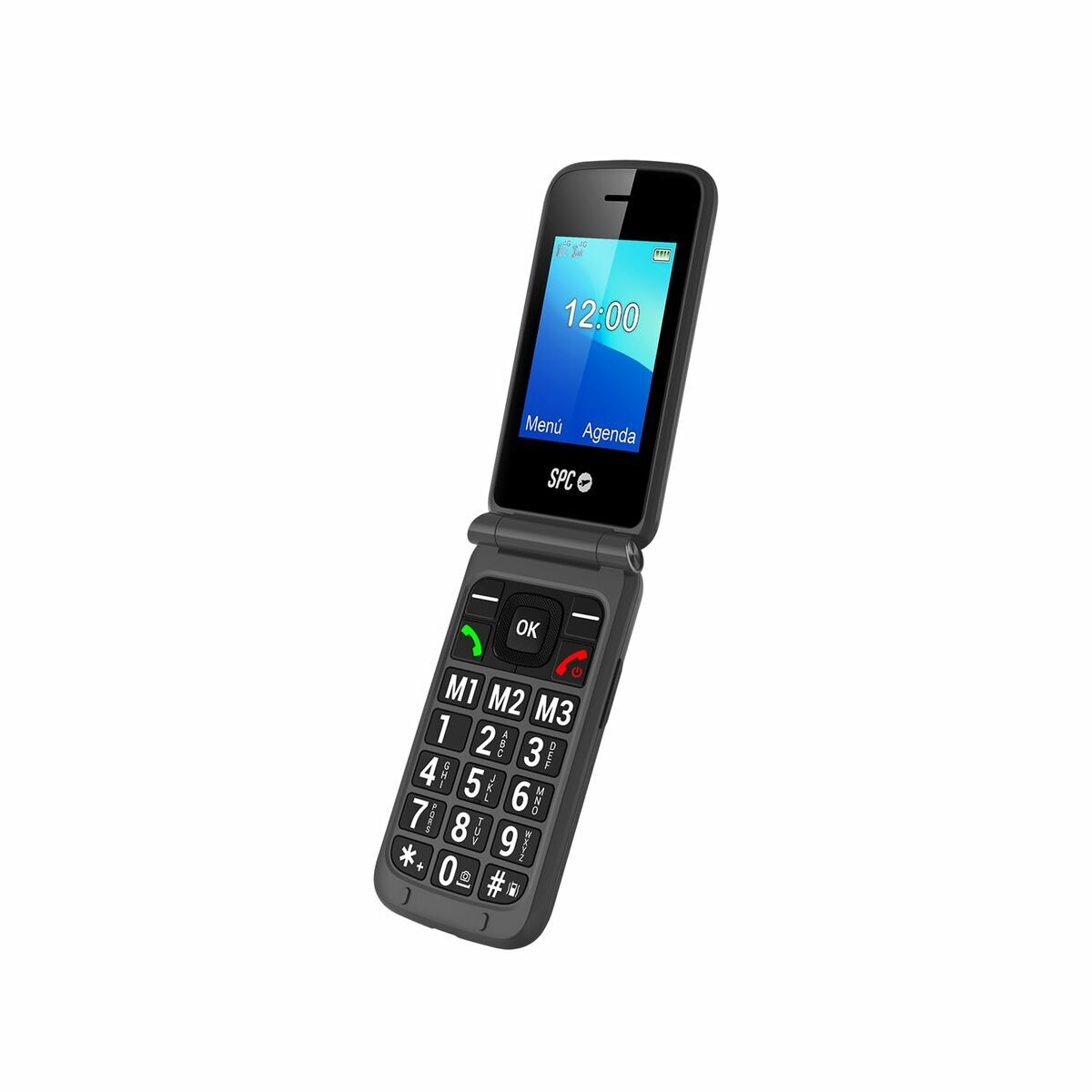 Telefon Mobil pentru Persoane Vârstnice SPC Stella 3 Negru Gri 128 GB 128 MB 2.4"