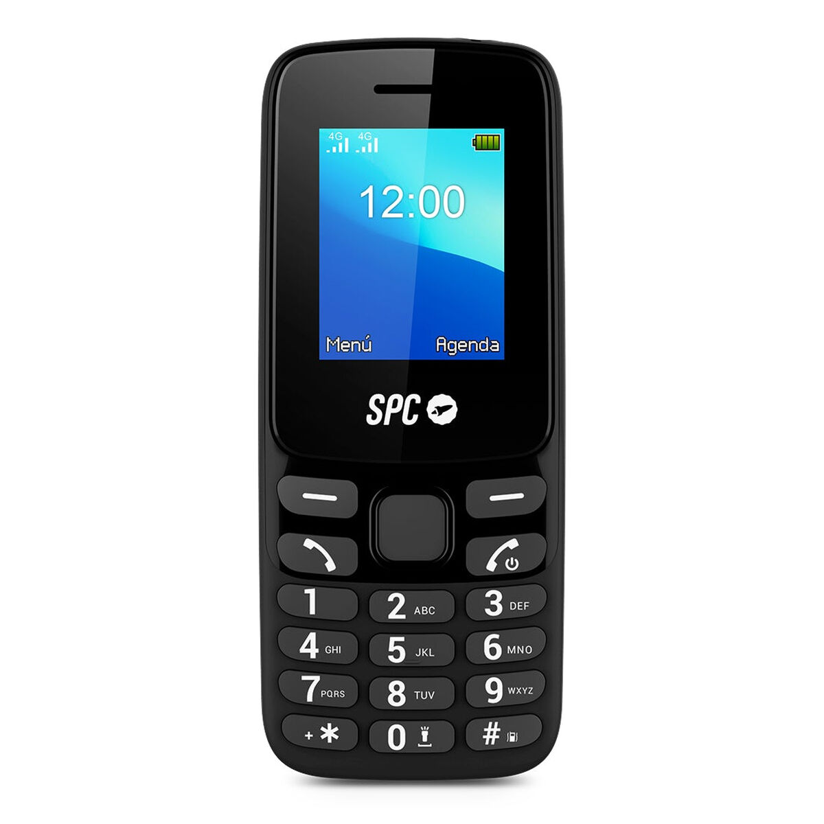 Telefon Mobil pentru Persoane Vârstnice SPC 2340N 256 GB 128 MB Negru
