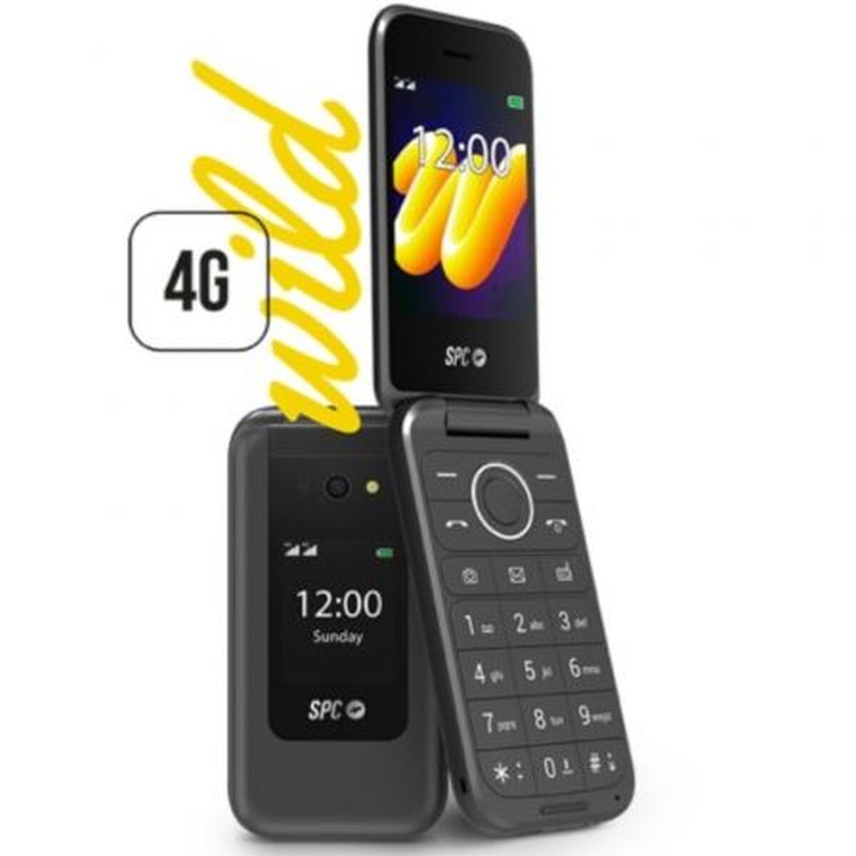 Telefon Mobil pentru Persoane Vârstnice SPC 2336N Wild 4G 2,8" 128 GB RAM Negru