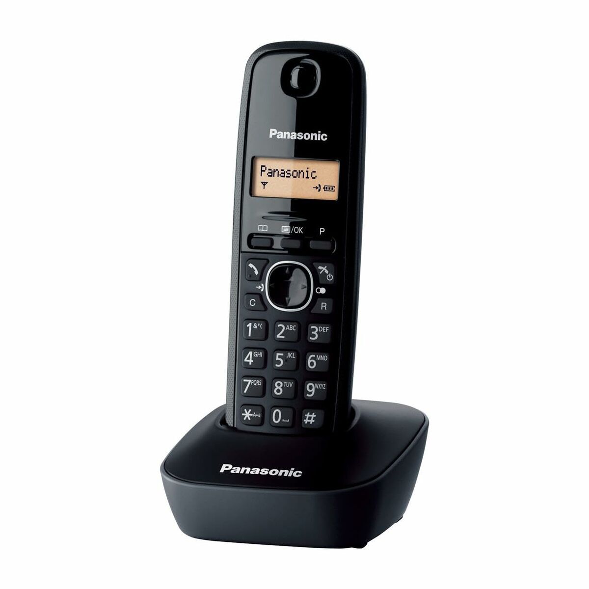 Telefon fără Fir Panasonic KX-TG1611 Negru Chihlimbar