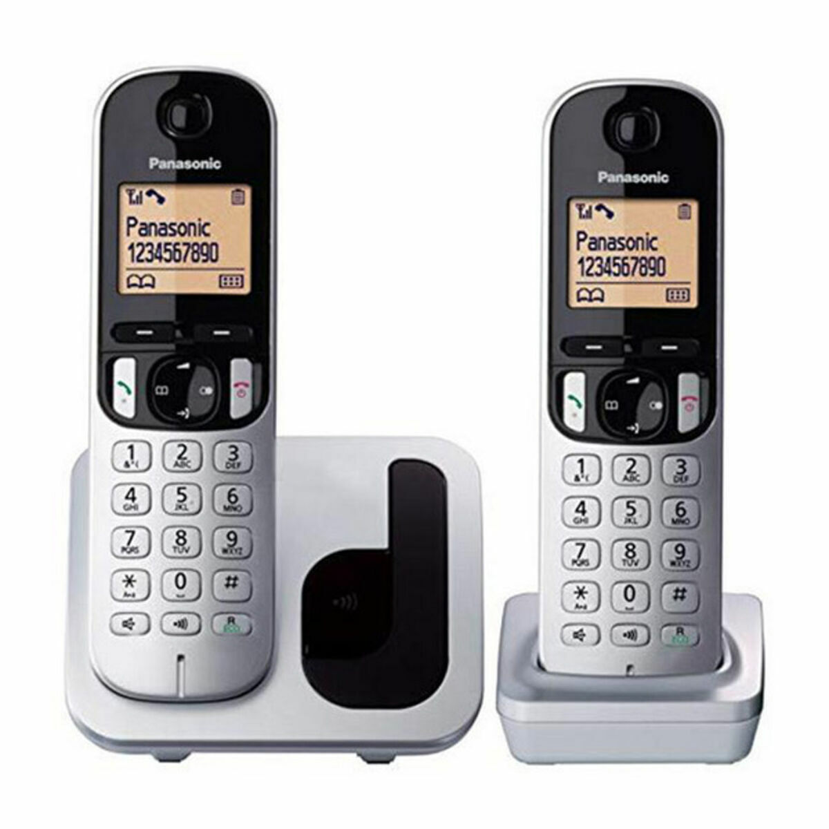 Telefon fără Fir Panasonic KX-TGC212 Chihlimbar Argintiu Metalizat