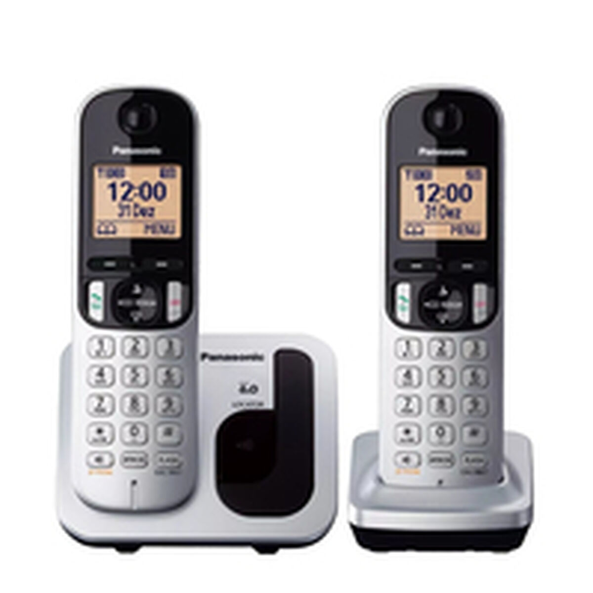 Telefon fără Fir Panasonic KX-TGC212 Chihlimbar Argintiu Metalizat