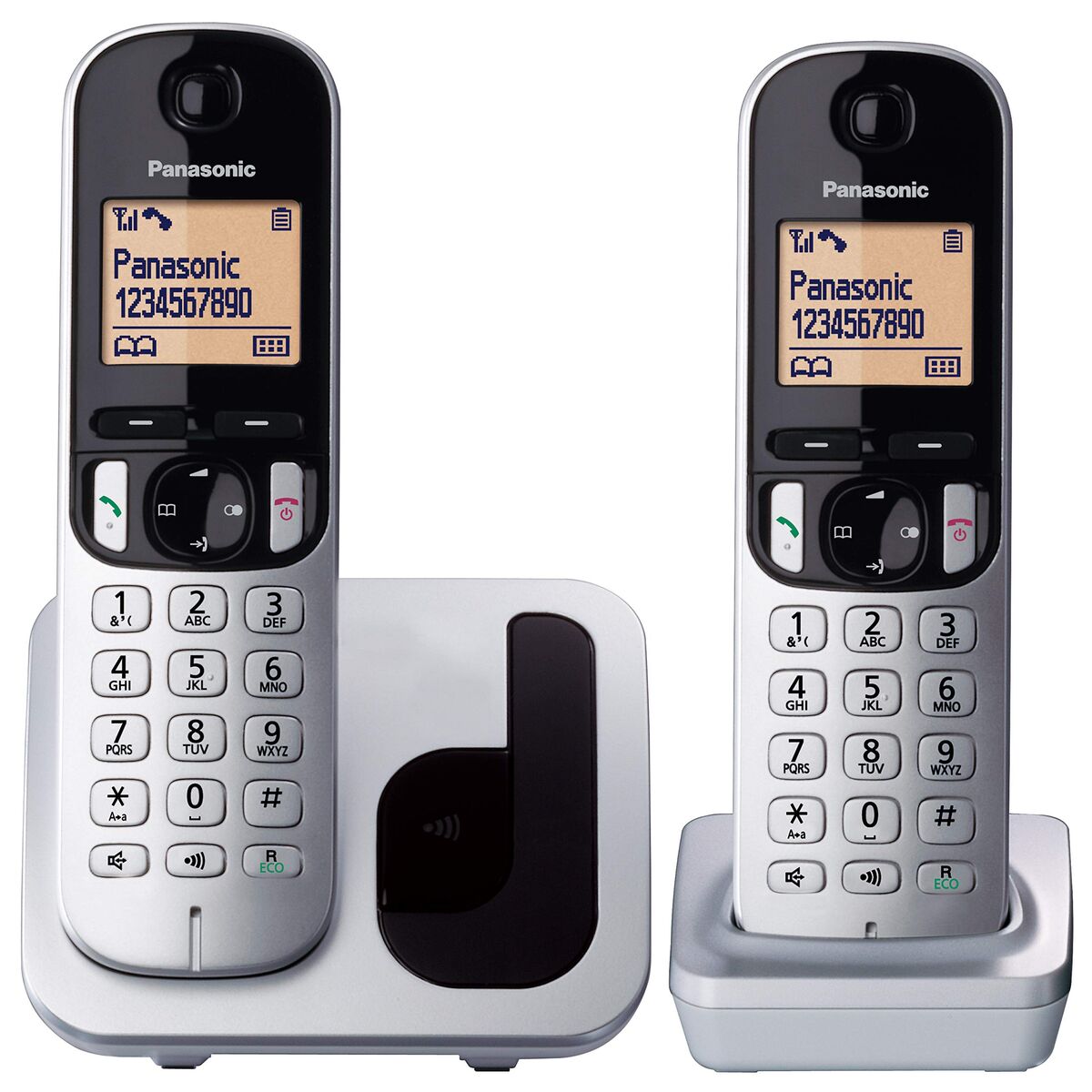 Telefon fără Fir Panasonic KX-TGC212 Chihlimbar Argintiu Metalizat
