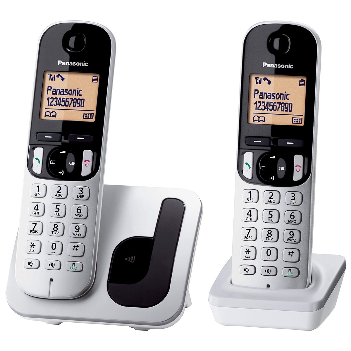 Telefon fără Fir Panasonic KX-TGC212 Chihlimbar Argintiu Metalizat
