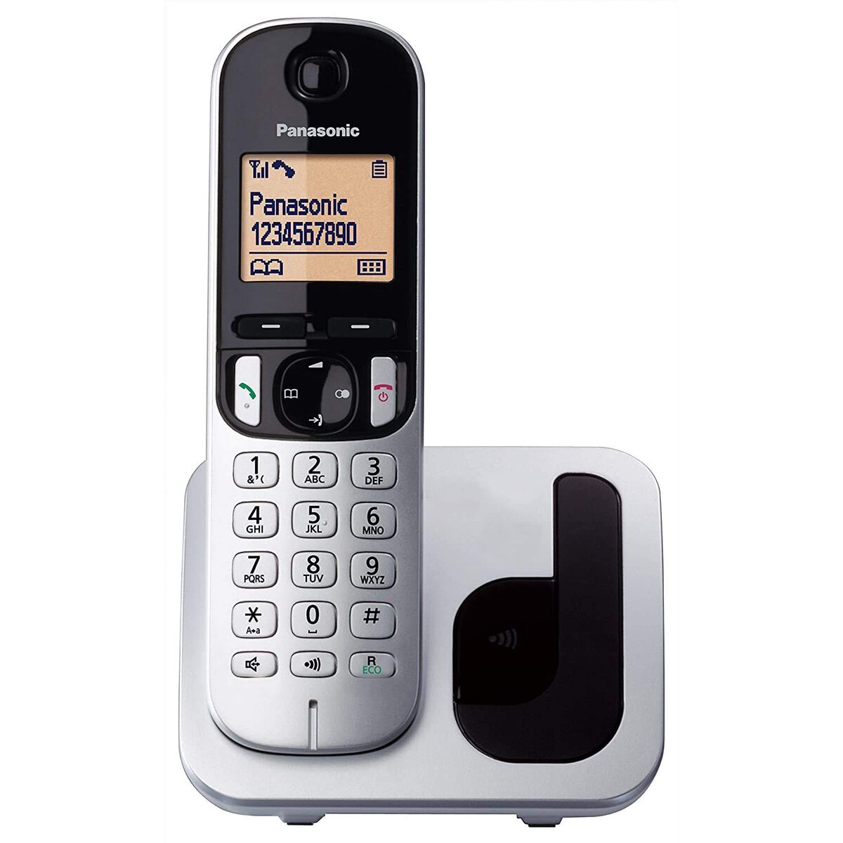 Telefon fără Fir Panasonic KX-TGC212 Chihlimbar Argintiu Metalizat